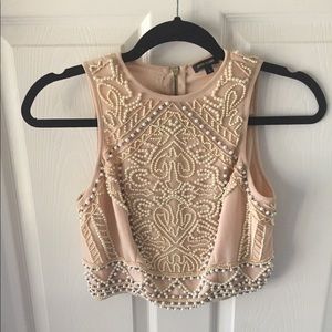 Beaded River Island Tank Top